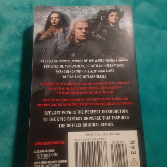 The Witcher : The Last Wish by Andrzej Sapkowski Paperback Book Cavill Cover - Picture 4 of 4